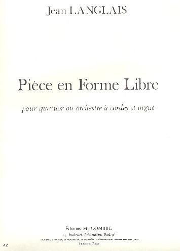 Pièce en forme libre pour