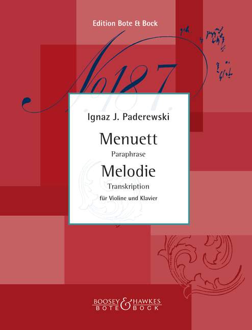 Menuett op.14,1 / Melodie op.16,2