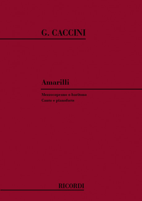 Amarilli per mezzosoprano o baritono
