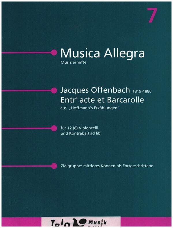Entr'acte et Barcarolle für 12 (8) Violoncelli