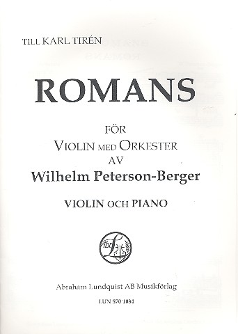 Romans foer violin med orkester