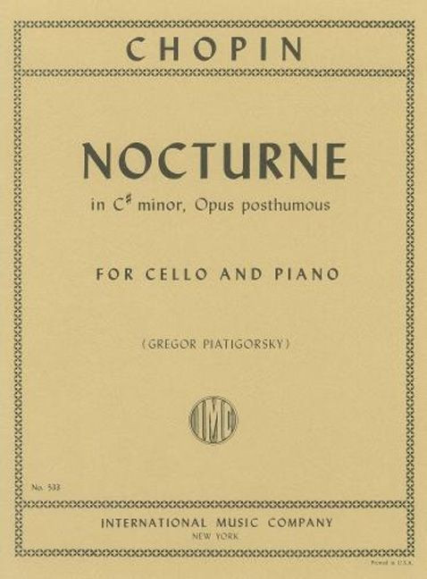 Nocturne c sharp minor oppost.