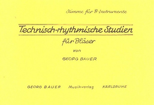 Technisch-rhythmische Studien für