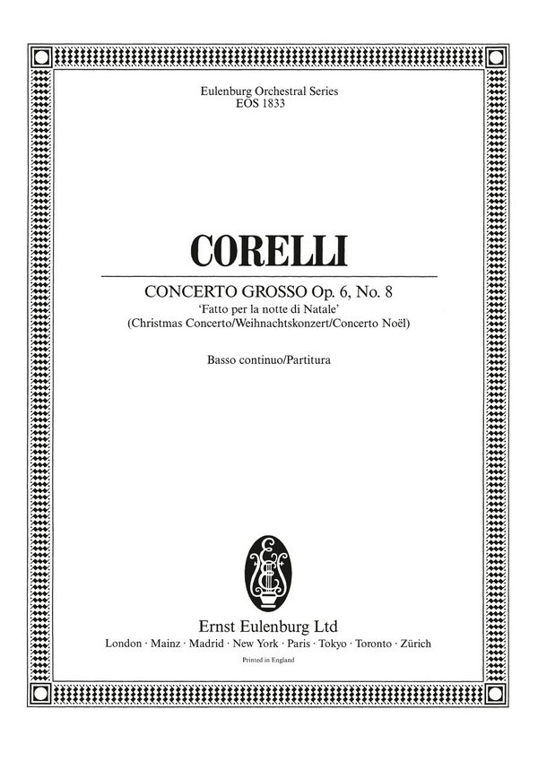 Concerto grosso g-Moll op.6,8
