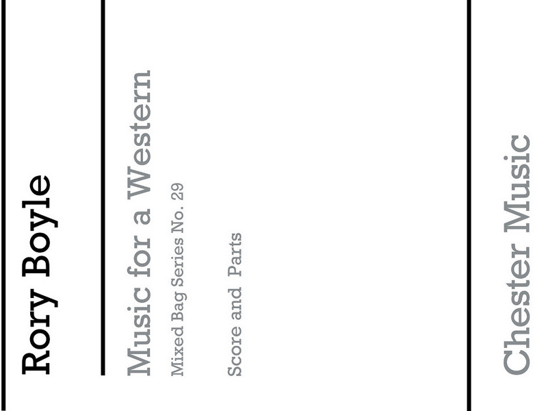 MUSIC FOR A WESTERN FOR WOODWIND