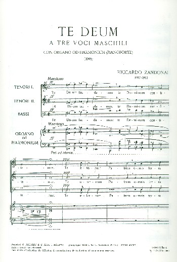 Te Deum für Männerchor