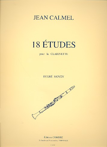 18 études pour clarintette