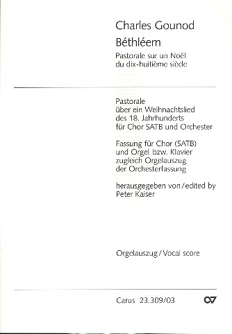 Bethleem - Pastorale über ein Weihnachtslied