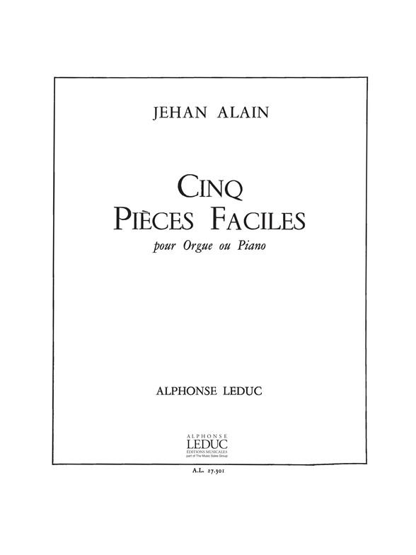 5 pièces faciles pour orgue
