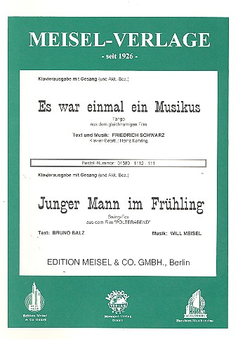Es war einmal ein Musikus  und  Junger Mann im Frühling