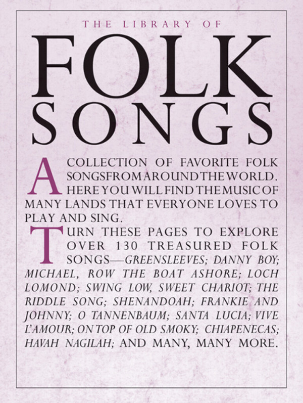 The Library of  Folk Songs: