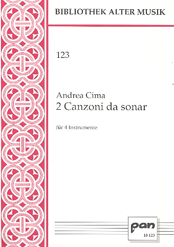 2 canzoni da sonar für 4 Instrumente