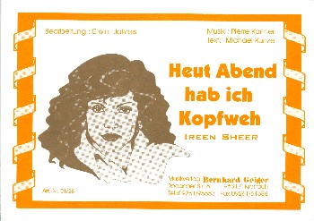 Heut Abend hab ich Kopfweh: