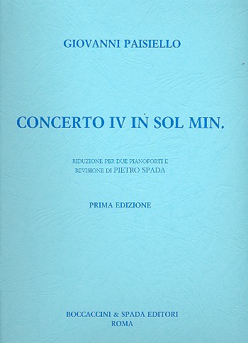 Concerto sol minore no.4 per cembalo e orchestra