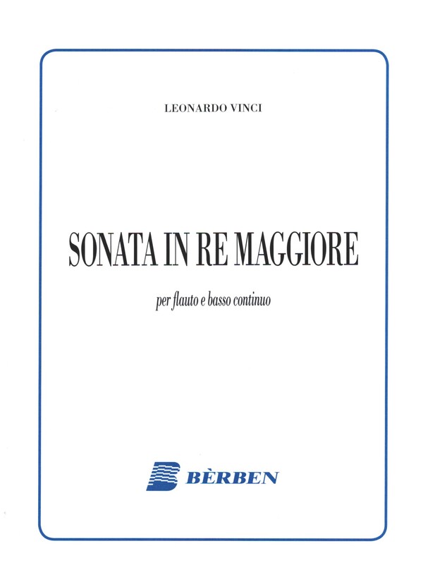 Sonata re maggiore per flauto e bc