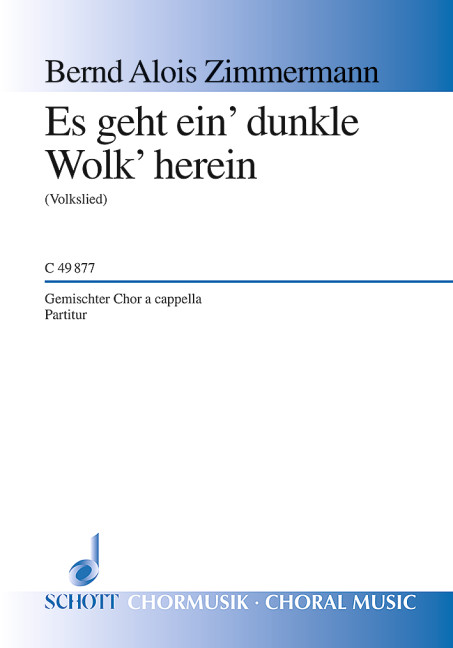 Es geht ein' dunkle Wolk' herein