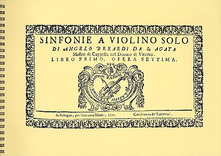 Sinfonia a violino solo libro 1
