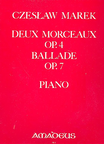 2 morceaux op.4 und Ballade op.7