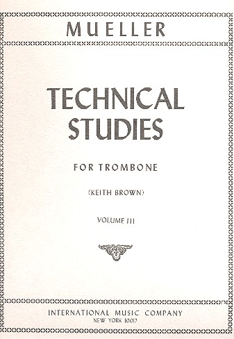 TECHNICAL STUDIES VOL.3 FOR TROMBONE