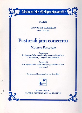 Pastorali jam concentu Motetto pastorale Ausgabe B