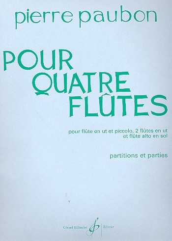 POUR QUATRE FLUTES POUR FLUTE EN