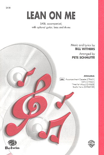 Lean on me for mixed chorus and