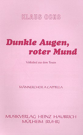 Dunkle Augen roter Mund