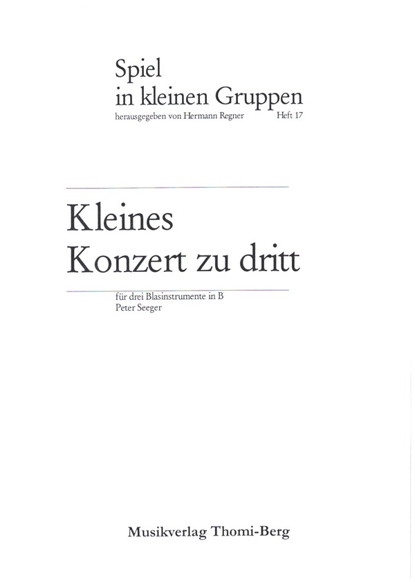 Kleines Konzert zu dritt