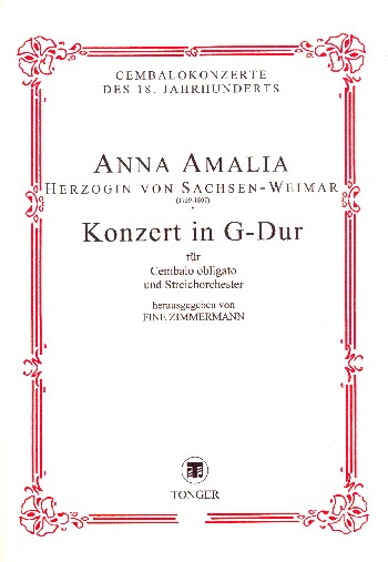 Konzert G-Dur für Cembalo