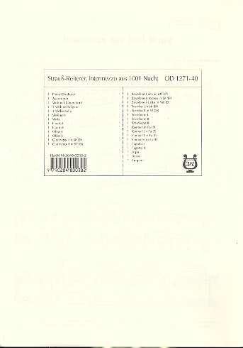 INTERMEZZO AUS 1001 NACHT FUER