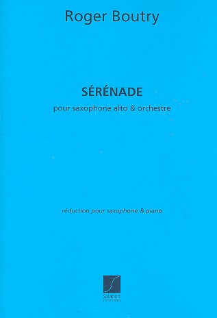 Serenade pour saxophone alto et