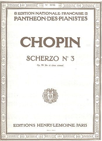 Scherzo ut dièze mineur op.39 no.3