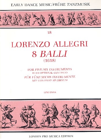8 Balli für 5-6 Instrumente mit Bc