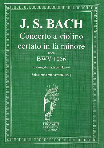 Concerto fa minore a violino certato nach BWV1056