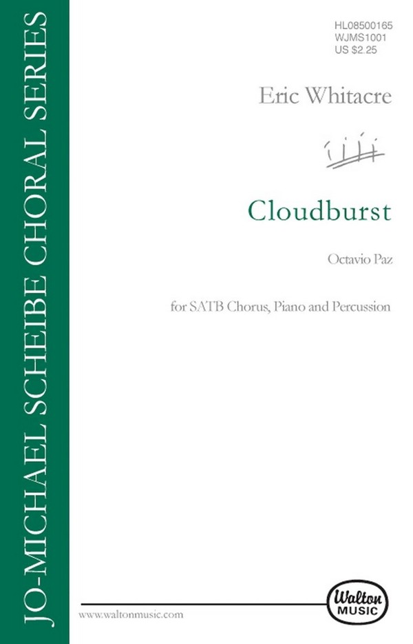Cloudburst for mixed chorus, piano
