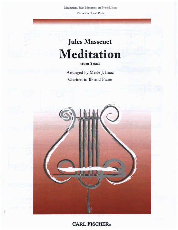 Meditation from Thais for clarinet