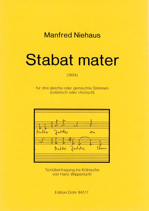 Stabat mater für 3 gleiche oder