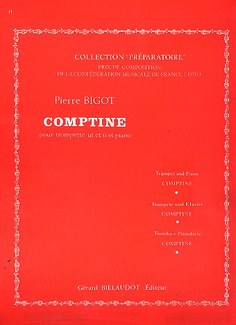 Comptine pour trompette ut ou si