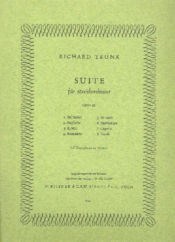Suite op.92 für Streichorchester