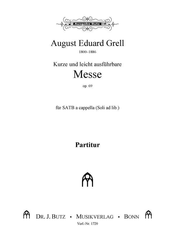 Kurze und leicht ausführbare Messe op.69