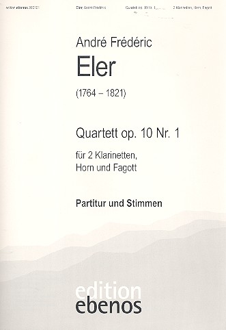 Quartett op.10,1 für 2 Klarinetten,