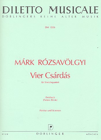4 Csardas für Streichquartett