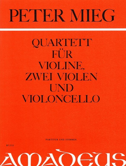 QUARTETT (1984) FUER VIOLINE,