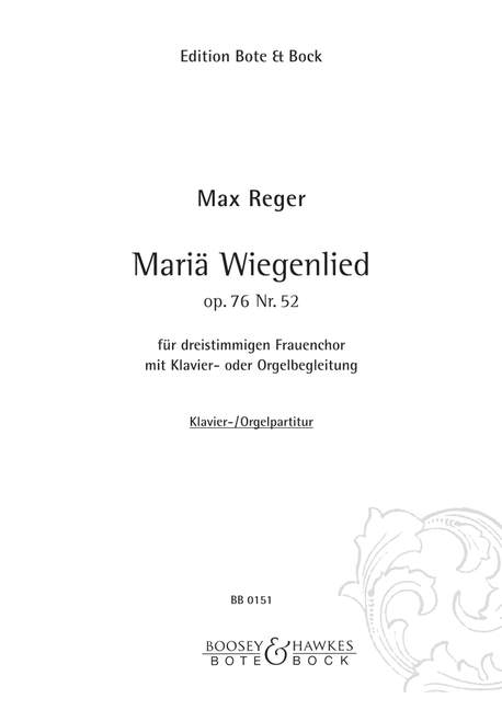 Mariae Wiegenlied op.76,52