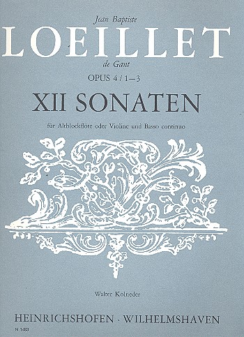 12 Sonaten op.4 Band 1 (Nr.1-3)