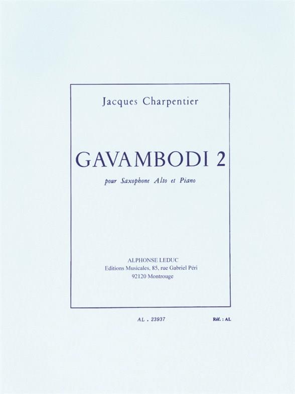 Gavambodi pour saxophone