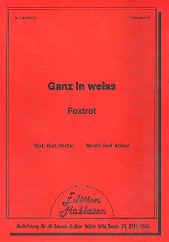 Ganz in weiß: Einzelausgabe für