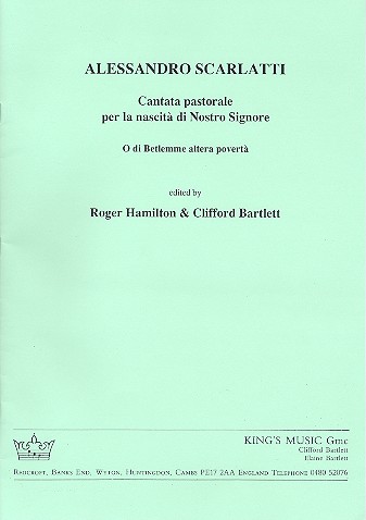 Cantata pastorale per la nascita di nostro signore