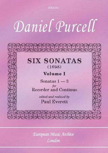 6 Sonatas vol.1 (nos.1-3) for alto recorder