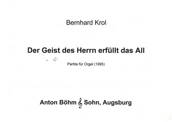 Der Geist des Herrn erfüllt das All (Partita)